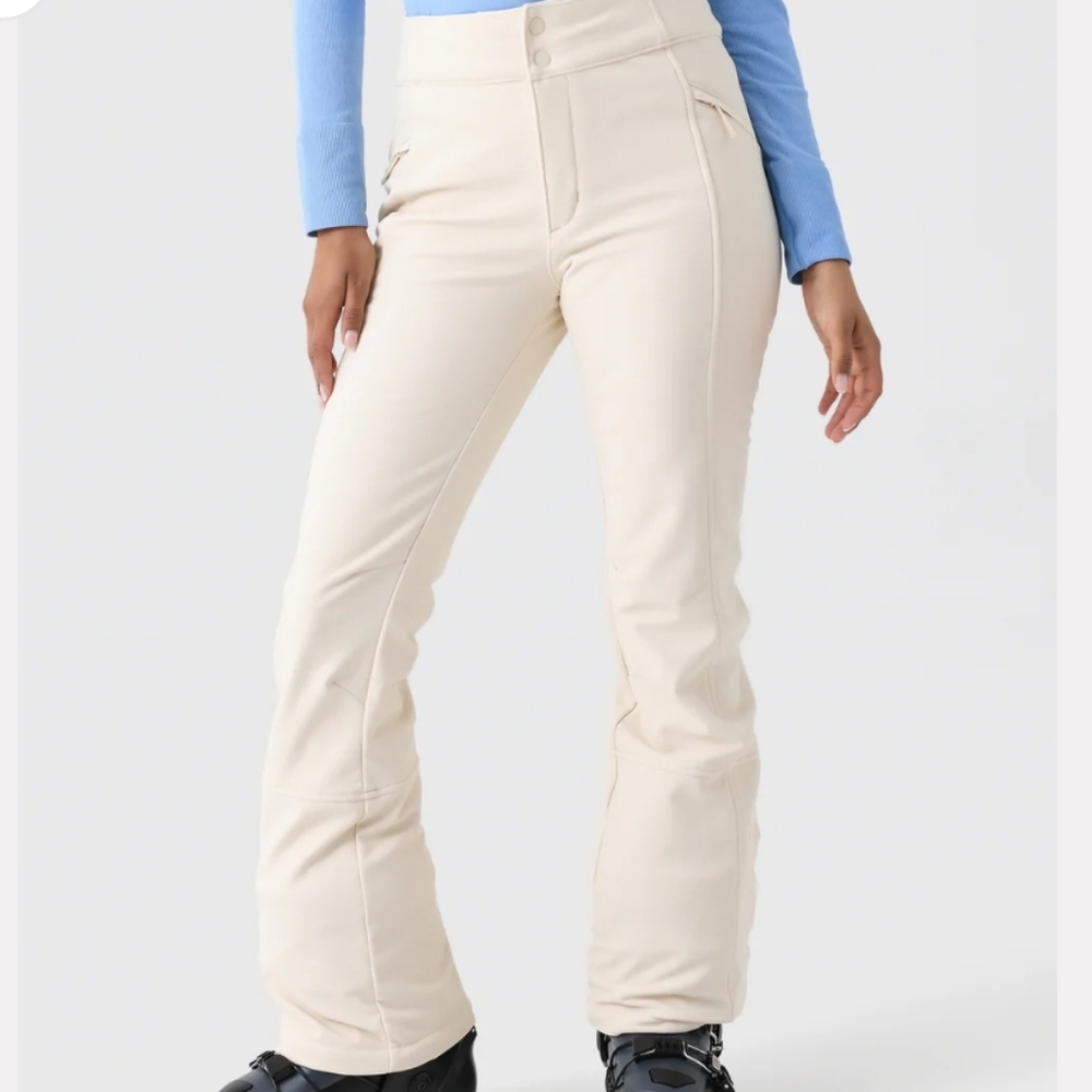 Halfdays Cream High-Waisted Pants